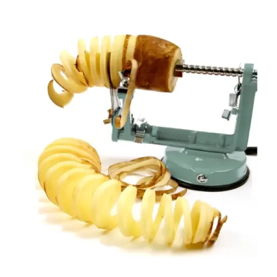 Norpro Apple-Master Parer, Slicer & Corer With Vacuum Base and Clamp for Rough Surfaces, Gray image {1}