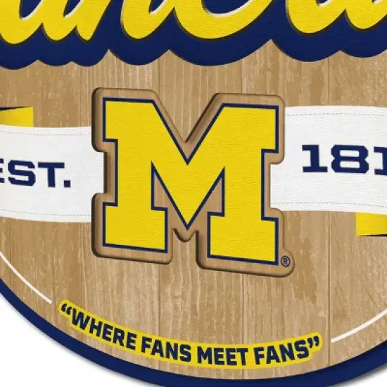 NCAA Michigan Wolverines Fan Cave Sign image {3}