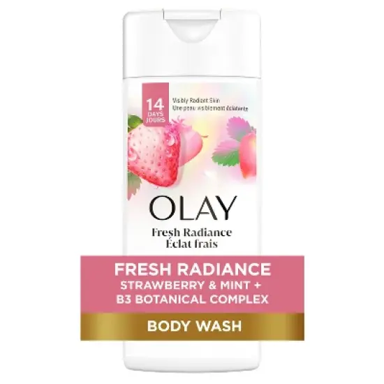 Olay Fresh Outlast Cooling Body Wash White Strawberry & Mint - Trial Size - 3 fl oz image {7}