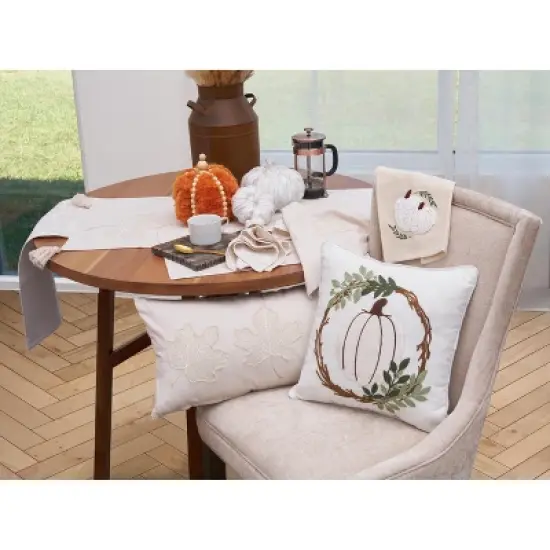 C&F Home Neutral Maple Leaves Towel image {3}