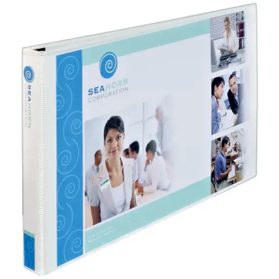 Avery Heavy-Duty View 3 Ring Binder, 1" Slant Rings, Holds 11" x 17" Paper, 1 White Binder (72124) image {5}