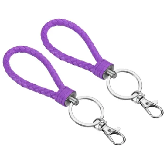 Unique Bargains Plastic Wear-resistant ID Card Wristlet Keychains 2 Pcs image {11}