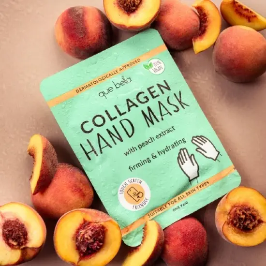 Que Bella Collagen Hand Mask - 0.5oz image {2}