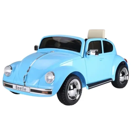 Aosom Licensed Volkswagen Beetle Electric Kids Ride-On Car 6V Battery Powered Toy with Remote Control Music Horn Lights MP3 for 3-6 Years image {6}