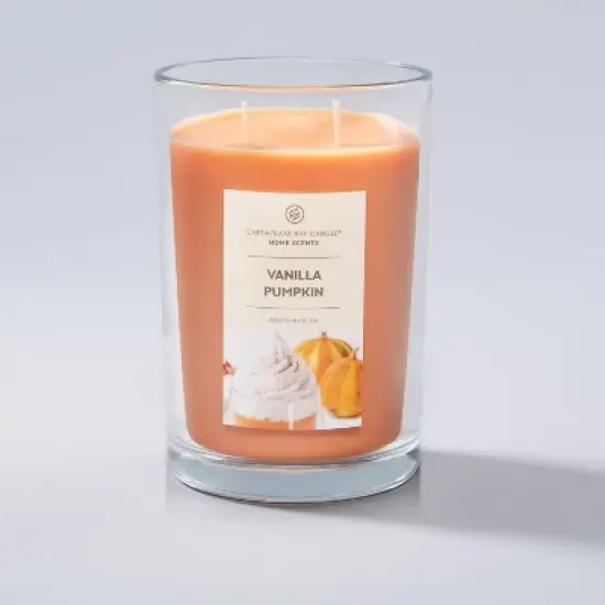 19oz Glass Jar Vanilla Pumpkin Candle - Home Scents image {3}