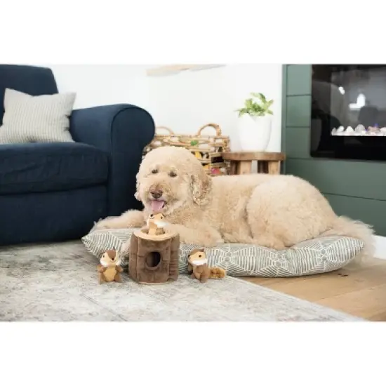 ZippyPaws Burrow Log - Chipmunks Dog Toy image {2}