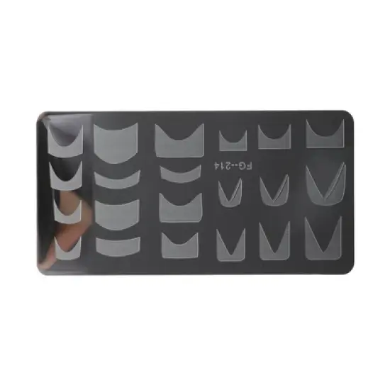 Unique Bargains Colorful Nail Art Stamp FG-214 Silver Tone 1 Pc image {5}