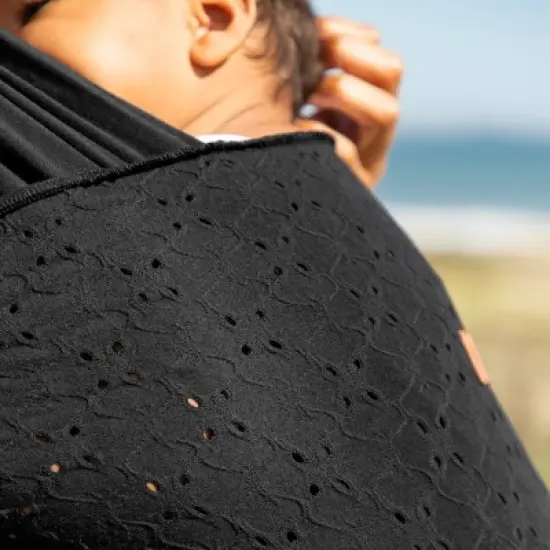 Moby Petunia Picklebottom X Moby Wrap Easy-Wrap Baby Carrier - Black Eyelet image {7}