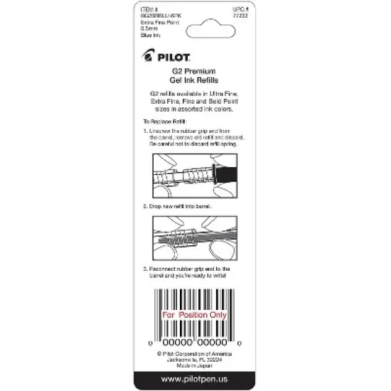 Pilot G2 Retractable Gel Pens Fine Point Assorted Ink 5/Pack (31266) 409473 image {3}