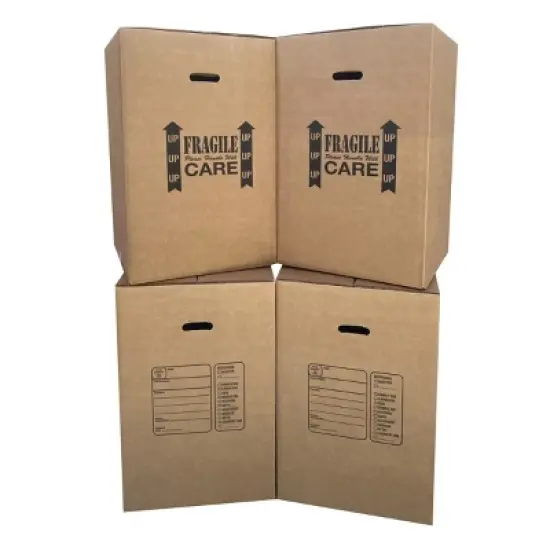 UBMOVE Kitchen Moving Boxes (4 Pack) Double Wall 18x18x28" Heavy Duty Boxes image {2}