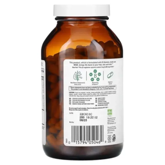 Country Life Maxi-Hair Plus, 240 Vegetarian Capsules image {2}