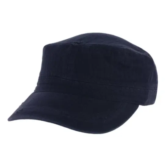 David & Young Women's Distressed Solid Color Cadet Hat image {3}
