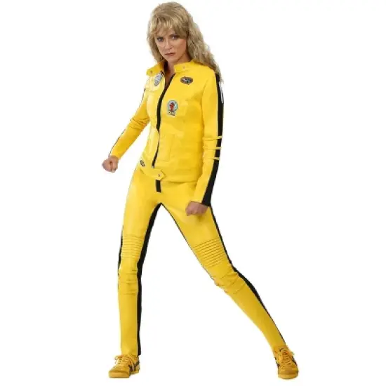 HalloweenCostumes.com Women's Kill Bill Beatrix Kiddo Motorcycle Suit Halloween Costume | Kill Bill Costumes image {10}