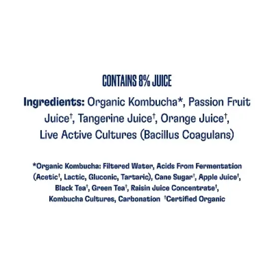 Health-Ade Passion Fruit Tangerine Kombucha - 48 fl oz image {4}