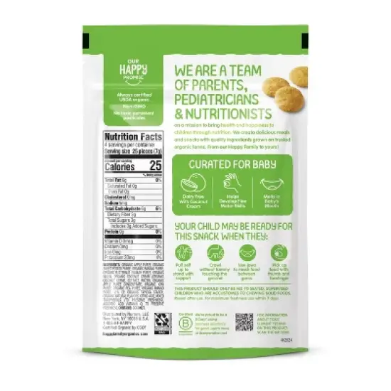 HappyBaby Creamies Apple Sweet Potato and Kiwi Dried Baby Food - 1oz image {1}