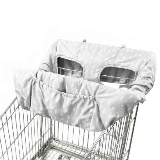 The Peanutshell Shopping Cart and High Chair Cover - Ditsy Leaf image {6}