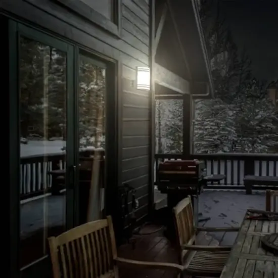 LED Solar Half Moon Wall Light - Techko Maid image {10}