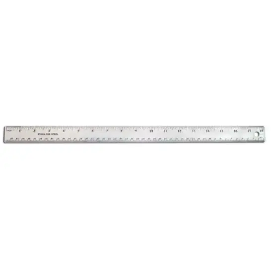 The Pencil Grip&trade; Stainless Steel Ruler, 18", Pack of 6 image {1}