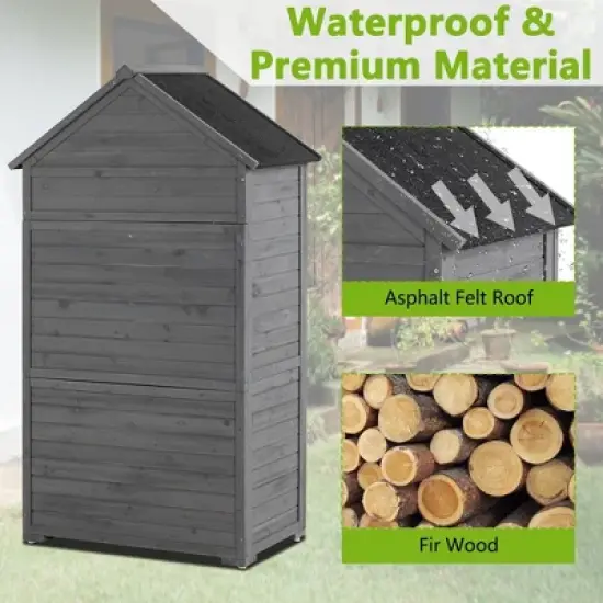 LOVMOR Outdoor Storage Cabinet image {5}