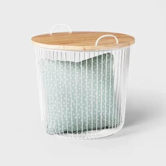 Wire Kids' Storage Floor Bin White - Pillowfort&trade; image {2}