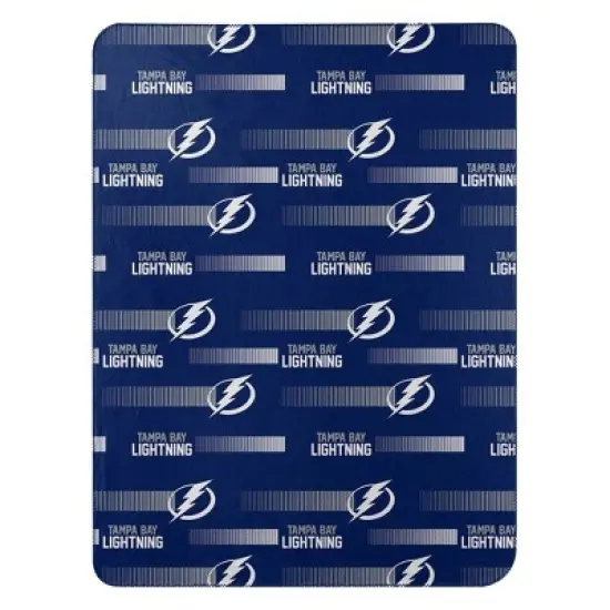NHL Tampa Bay Lightning Double Sided Cloud Throw Blanket image {1}
