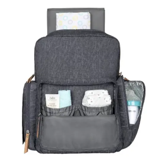Eddie Bauer Cascade Plaid Diaper Bag - Gray image {3}