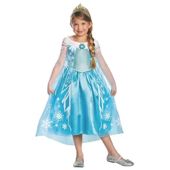Girls' Disney Frozen Elsa Deluxe Costume image {2}