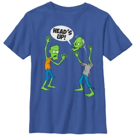 Boy's Lost Gods Halloween Zombie Heads Up T-Shirt image {3}