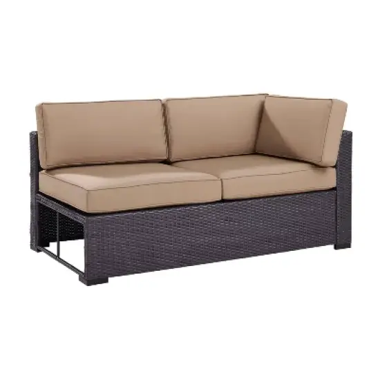 Biscayne Loveseat with Mocha Cushions Brown - Crosley image {2}