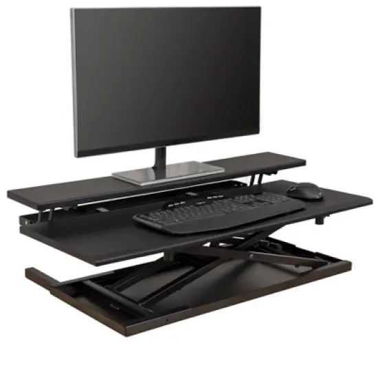 Stand Up Desk Store AirRise Adjustable Height Standing Desk Converter Monitor Stand image {8}