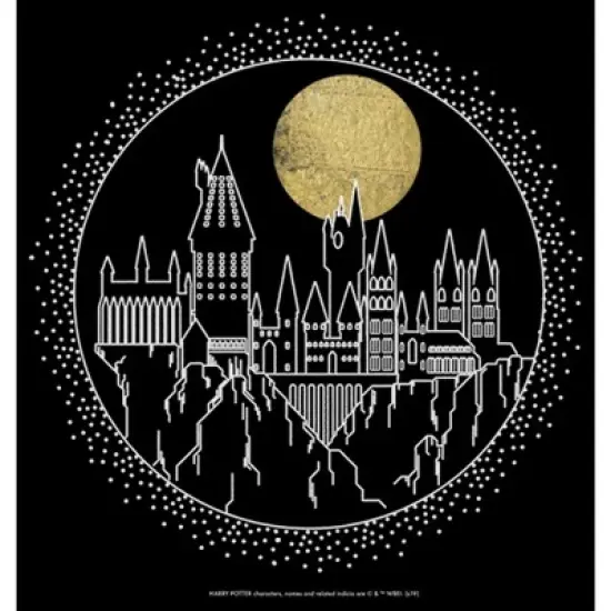 Men's Harry Potter Hogwarts Line Art Moonrise Sweatshirt image {1}