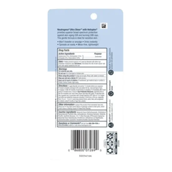 Neutrogena Ultra Sheer Face Stick - SPF 60 image {7}