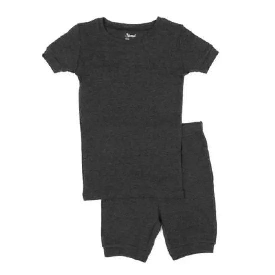 Leveret Kids Two Piece Cotton Solid Short Pajamas image {25}