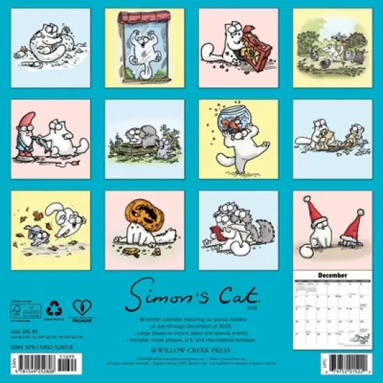 Willow Creek Press 2026 Simon's Cat Wall Calendar image {1}