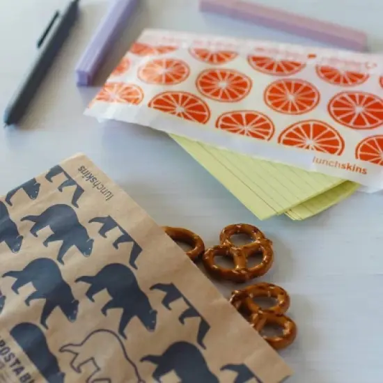 Lunchskins Compostable Food Storage Snack Bags - Bear - 50ct image {1}