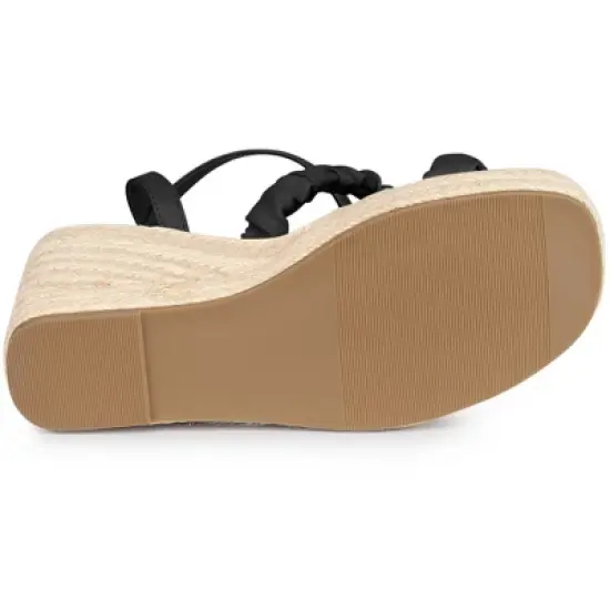 Perphy Espadrille Platform Ankle Strap Wedge Heel Sandals for Women image {4}