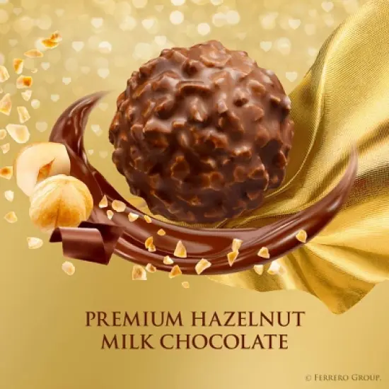 Ferrero Rocher Fine Hazelnut Chocolate Candy - 5.3oz/12ct image {2}
