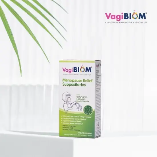VagiBIOM&reg; Menopause Relief Suppositories (10 count) image {3}