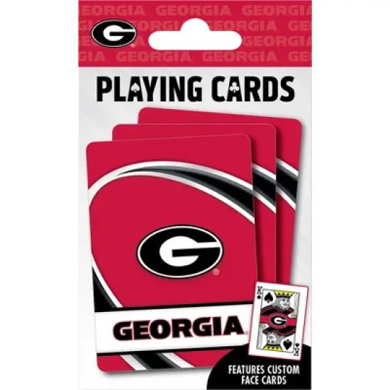 MasterPieces Officially Licensed NCAA Georgia Bulldogs Playing Cards - 54 Card Deck for Adults image {4}