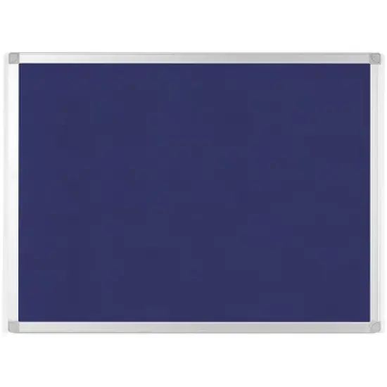 MasterVision - Ayda - Fabric 36"W Bulletin Board - Blue - 0.5 in. x 36 in. - 1 Each image {3}