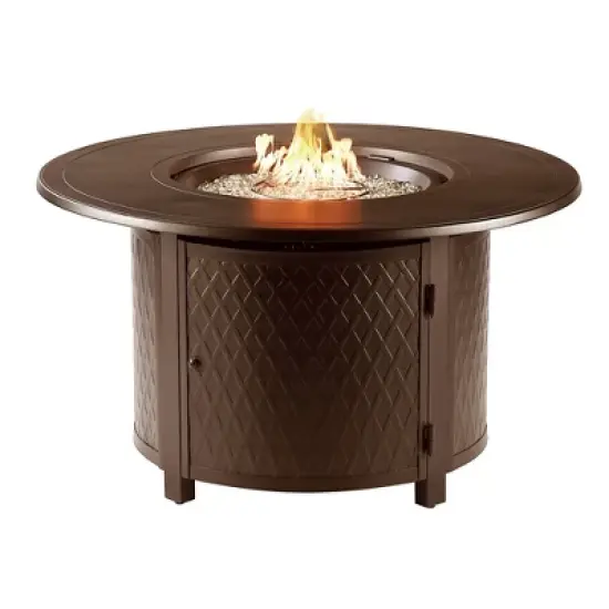 Oakland Living Aluminum Round 44" Patio Dining Table image {8}