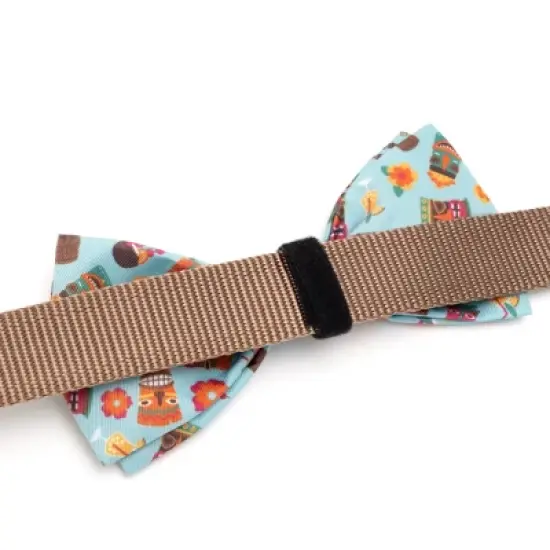 The Worthy Dog Tiki Time Adjustable Bow Tie Accessory image {1}