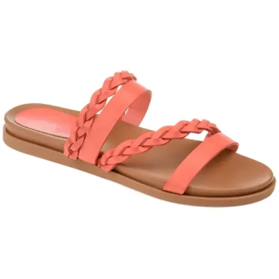 Journee Collection Womens Colette Slide Flat Sandals image {12}