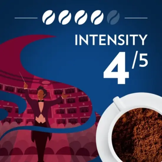 Lavazza Opera Intenso Ground Coffee, Dark Roast, Arabica and Robusta Blend, 12 oz Bag (Pack of 6) image {4}