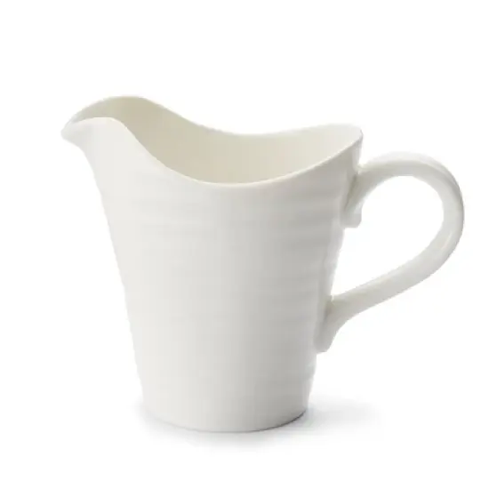 Portmeirion Sophie Conran Large Pitcher - 0.5 Pint Fine Porcelain Jug for Serving Beverages or Displaying Flowers, Elegant White Tableware Accent image {6}