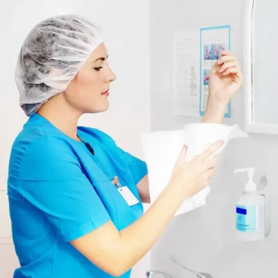 ProHeal Disposable Dry Wipes - Ultra Soft Non-Moistened Cloths for Adults, Incontinence, Baby Care, Makeup Removal &ndash; 9.5" x 13.5" - Packs of 50 image {1}