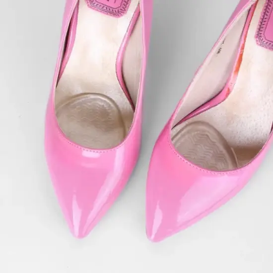 INSPIRE CHIC Gel High Heel Inserts Adhesive Rippled Insoles 2 Pairs image {4}