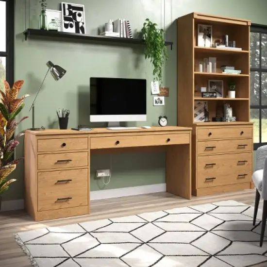 Vanessa Desk 1 File Cabinet - Linon image {11}