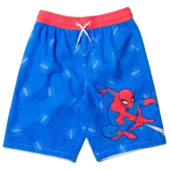Marvel Avengers Hulk Spider-Man Boys Rash Guard and Swim Trunks Outfit Set Little Kid to Big Kid image {3}