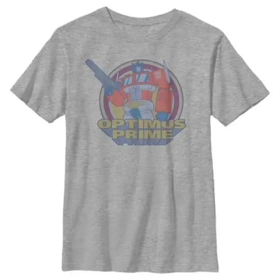 Boy's Transformers Optimus Prime Retro Circle T-Shirt image {4}